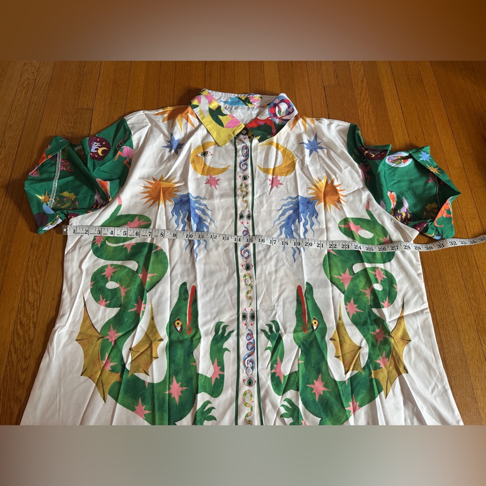 Dragon Motif Matching Shirt & Short Set, Size 6X, NWOT - Picture 5 of 8